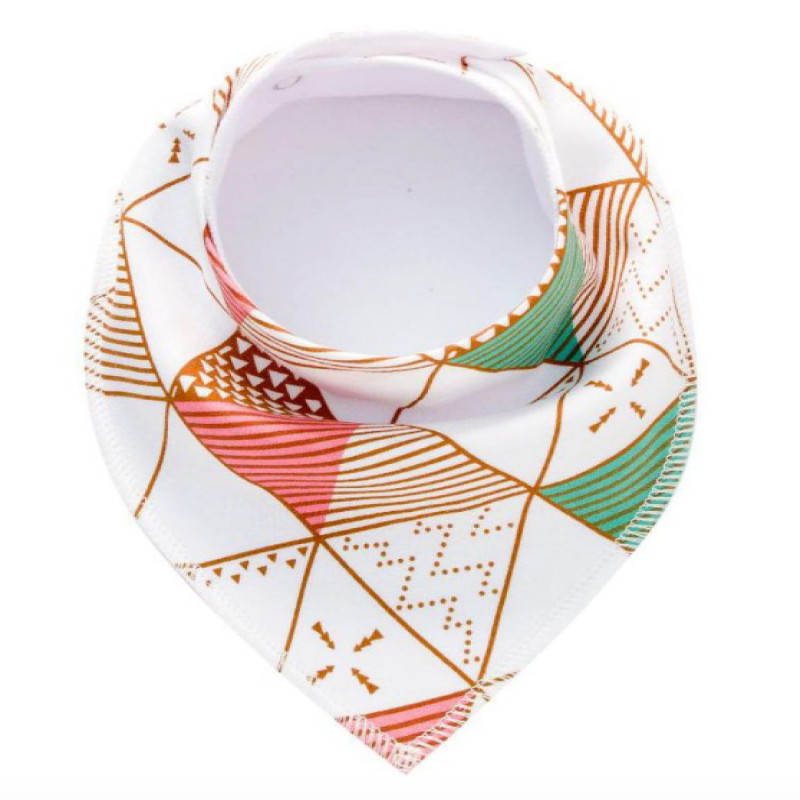 SET 3 Girls 5 Baby Bibs Bandana Handkerchief for Infant Drooling Teething Super Absorbent Bibs Age 0-24M